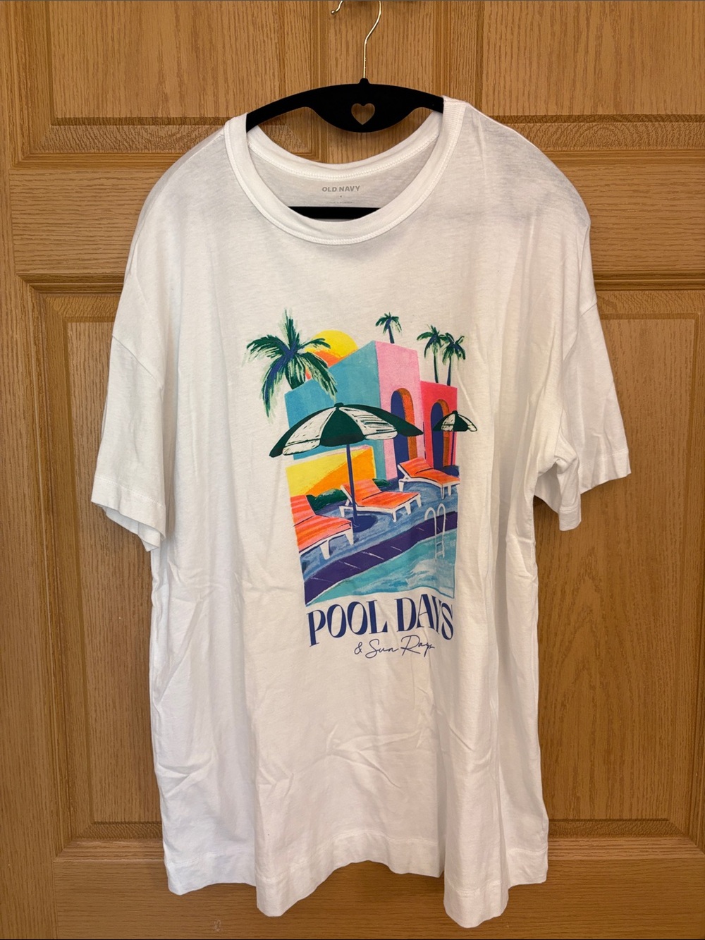 Old Navy EveryWear Oversized Graphic Tunic T-Shirt